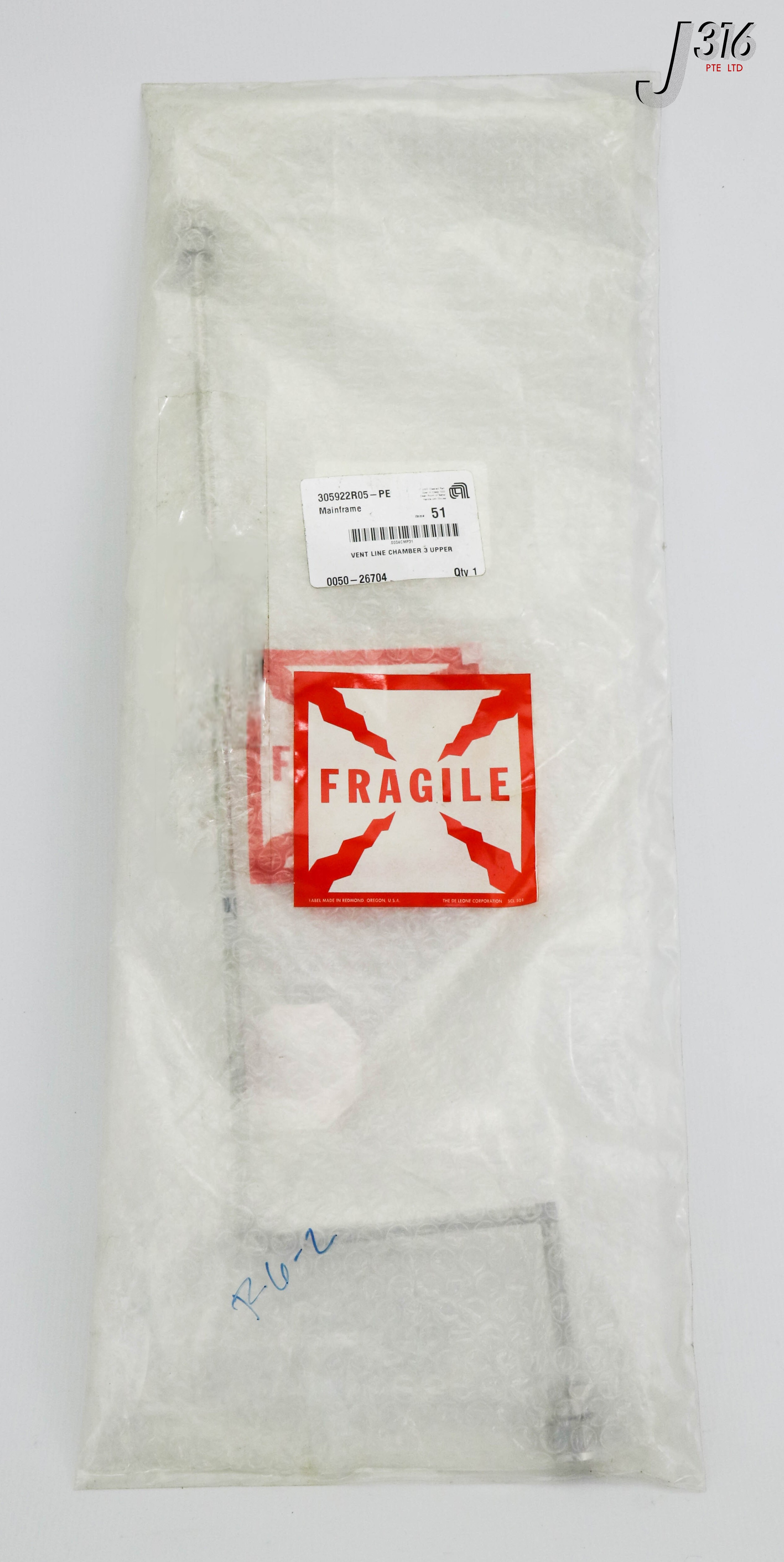16617 APPLIED MATERIALS VENT LINE CHAMBER 3 UPPER (NEW) 0050-26704